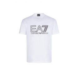 EA7 T-SHIRT IN JERSEY CON LOGO GRANDE SUL PETTO