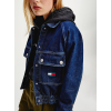 TOMMY JEANS GIACCA CROP IN DENIM CON DISTINTIVO TOMMY