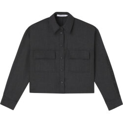 CALVIN KLEIN CAMICIA FLANNEL BLEND OVERSHIRT