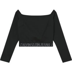 Alternative view of CALVIN KLEIN JEANS TOP CON SPALLE SCOPERTE IN JERSEY MILANO RICICLATO