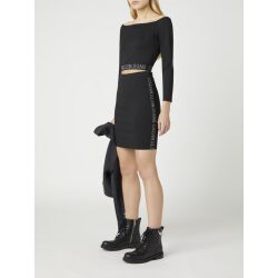CALVIN KLEIN JEANS TOP CON SPALLE SCOPERTE IN JERSEY MILANO RICICLATO