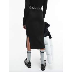 Alternative view of CALVIN KLEIN JEANS GONNA A TUBINO CON FASCIA IN VITA CON LOGO