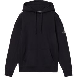 CALVIN KLEIN JEANS FELPA CON CAPPUCCIO ED ETICHETTA IN COTONE BIOLOGICO
