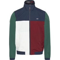 TOMMY JEANS GIACCA COLOR BLOCK CON ZIP INTEGRALE