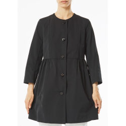ALESSIA SANTI TRENCH SVASATO COLOR NERO