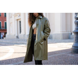 Alternative view of CALVIN KLEIN JEANS COATED LONG JACKET - CAPPOTTO