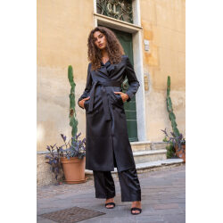CALVIN KLEIN MAXI IMPERMEABILE IN RASO