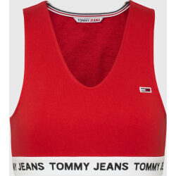 TOMMY JEANS CANOTTA CROP CON LOGO SULLA FASCIA SOTTOSENO