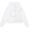 CALVIN KLEIN JEANS FELPA CON CAPPUCCIO E LOGO BOYFRIEND fit