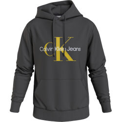 CALVIN KLEIN JEANS FELPA IN COTONE BIOLOGICO CON CAPPUCCIO E MONOGRAMMA