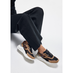 D.A.T.E. FUGA PONY LEOPARD-BEIGE