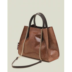 Alternative view of MANILA GRACE BORSA DORIS SMALL STAMPA COCCO