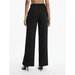 Alternative view of CALVIN KLEIN PANTALONI A GAMBA LARGA IN TWILL