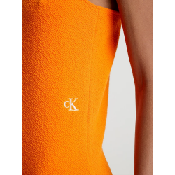 Alternative view of CALVIN KLEIN JEANS MINIABITO ELASTICIZZATO SEERSUCKER