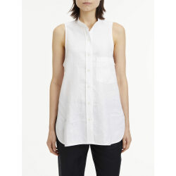 CALVIN KLEIN CAMICIA SENZA MANICHE IN PURO LINO