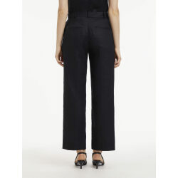 Alternative view of CALVIN KLEIN PANTALONI IN LINO SLIM STRAIGHT CROPPED
