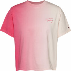 TOMMY JEANS T-SHIRT CLASSIC FIT CON MOTIVO DIP-DYE