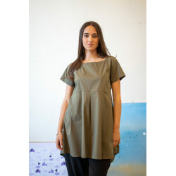 THIPO MAXI BLUSA CON PIEGHE