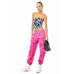 DISCLAIMER TOP IN RASO ZEBRATO