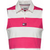 TOMMY JEANS POLO CROP A RIGHE SENZA MANICHE
