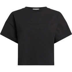 CALVIN KLEIN JEANS T-SHIRT CON MONOGRAMMA GOFFRATO