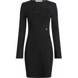 CALVIN KLEIN JEANS ABITO IN JERSEY MILANO CON CUT OUT