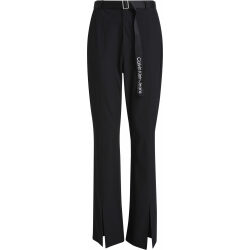 CALVIN KLEIN JEANS PANTALONI CON CINTURA E ORLO CON SPACCHETTO