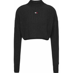 Alternative view of TOMMY JEANS PULLOVER CROP TINTO IN CAPO CON DISTINTIVO