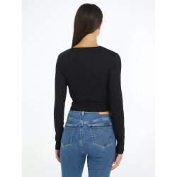 Alternative view of CALVIN KLEIN JEANS TOP MANICHE LUNGHE AVVOLGENTE ARRICCIATO