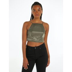 CALVIN KLEIN JEANS CANOTTA IN SATIN CON BRETELLE