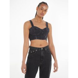 TOMMY JEANS CROP TOP BUSTIER SKINNY FIT IN DENIM