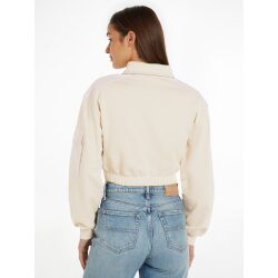 Alternative view of TOMMY JEANS FELPA CROP CON MEZZA ZIP