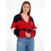 TOMMY JEANS CARDIGAN CROP CON MOTIVO COLOR BLOCK