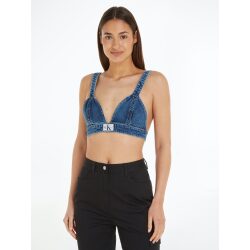 CALVIN KLEIN TOP BRASSIERE IN DENIM