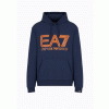 EA7 FELPA CON CAPPUCCIO LOGO SERIES