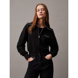 CALVIN KLEIN JEANS FELPA CON ZIP INTEGRALE
