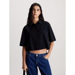 CALVIN KLEIN JEANS CAMICIA CON DETTAGLIO SUL RETRO IN COTONE SEERSUCKER