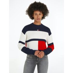 TOMMY JEANS MAGLIA CROP COLOR BLOCK