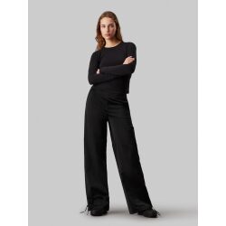 CALVIN KLEIN JEANS PANTALONI CARGO IN SATIN