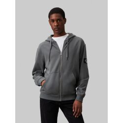 CALVIN KLEIN JEANS FELPA CON CAPPUCCIO E ZIP INTEGRALE