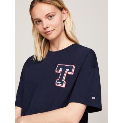 TOMMY JEANS T-SHIRT CROP CON GRAFICA COLLEGE