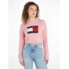 TOMMY JEANS PULLOVER CROP CON SCOLLO A V