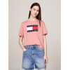 TOMMY JEANS T-SHIRT SQUADRATA CON BANDIERA