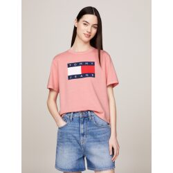 TOMMY JEANS T-SHIRT SQUADRATA CON BANDIERA