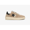 2 STAR SNEAKERS BOW STAR CROSTA BEIGE CON DETTAGLI PELLE NERA E GHIACCIO