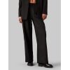 CALVIN KLEIN JEANS PANTALONI GESSATI IN MORBIDO CREPE