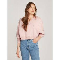 CALVIN KLEIN JEANS FELPA CORTA CON SCOLLO A V