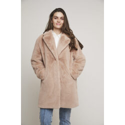 RINO & PELLE CAPPOTTO MIDI IN PELLICCIA SINTETICA GEPPE