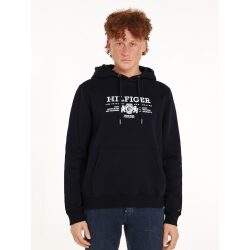 Alternative view of TOMMY HILFIGER FELPA CON STEMMA RICAMATO E CAPPUCCIO
