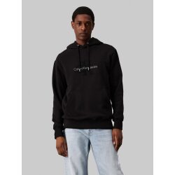 Alternative view of CALVIN KLEIN JEANS FELPA CON CAPPUCCIO CON MONOGRAMMA IN CINIGLIA